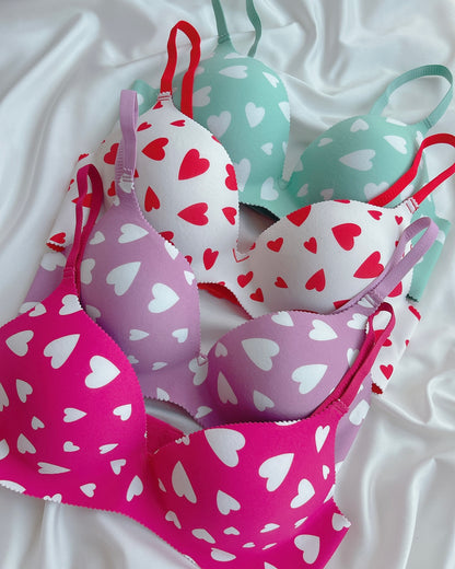 Heart Design Soft Push-up Bra - Image 10